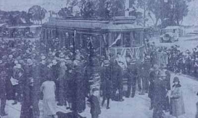 Opening of the tramway from Black Rock to Beaumaris; 1926; P1129