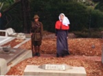 Cheltenham Pioneer Cemetery sesquicentenary celebration and RSL dedication of war graves; Disney, Graeme; 2015 Mar. 27; P9505