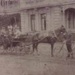 Horse drawn vehicle outside the Beaumaris Hotel.; 1897; P1383