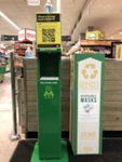 Hand sanitising and face mask recycling stations, Woolworths; Choat, Liz; 2021 Mar. 19; PD3165