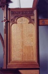 World War I honour board, St Agnes Church of England, Black Rock; 1993; P2788