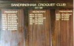 Sandringham Croquet Club honour board; 1997?; P12053