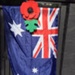 ANZAC Day poppy, flag and message during lockdown, Sandringham; Zammit, Gwen; 2020 Apr. 25; PD3346