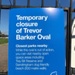 Trevor Barker Oval closed during the pandemic; Choat, Liz; 2020 Apr. 24; PD3151