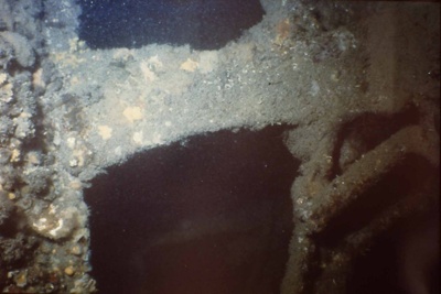 The Cerberus interior, Half Moon Bay : stanchion; Mitchell, Wayne; 1990; P4035-4