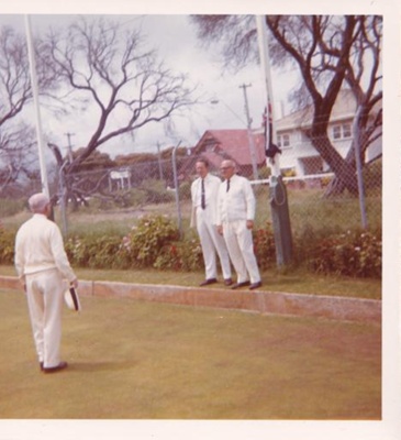 Sandringham Bowls Club, Australia Day ceremony; 1971 Jan. 26; P12611