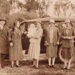 Family group with car on the foreshore at Ricketts Point; 1926?; P0320