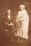 Wedding photo of Ray and Lil Marrow.; c. 1920; P0062