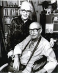 Elsie Louise McConnell and her brother, writer Alan Marshall; 1981 Jan. 24; P4394