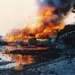 Fire at Keefers boatshed; Scott, George; 1984; P2860