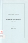 William Allen Marshall : the writer, Alan Marshall, 1902-1984; Joy, Shirley M.; 2001; B0620