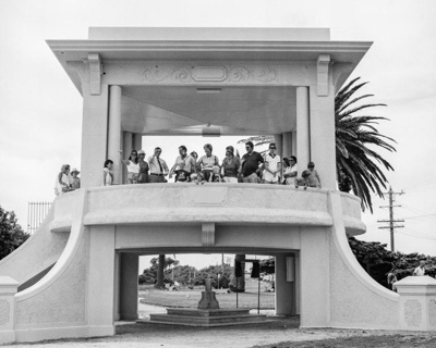 Rotunda opening after restoration; Reynolds, Pauline; 1985; PD3667