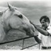 Cr Jim Bisset with his horse, Silver; Moorabbin News; 1981 Mar.; P9002