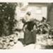 Mary Evaline Bower in front garden at 56 Bamfield Street,"Buxton"; 193-; P8938