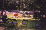 Commemorative service, Cheltenham Pioneer Cemetery; 1996 Oct. 27; P3203