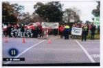 Save 229 Trees demonstration at the site of Sandringham College, Beaumaris Campus; Channel 9; 2016 Oct. 24; P12128