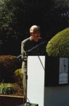 Unveiling of Beaumaris Wesleyan Cemetery memorial, Cheltenham Pioneer Cemetery; 2000 Sep. 13; P4381