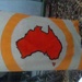 Bob Crawford's first indigenous flag; Bentley, Michelle; 2011; P7137