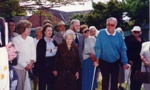 The unveiling of the Beaumaris Cemetery plaque, 22 February 1998.; Jones, Alan G. (1919-2009); 1998; P3102
