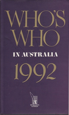 Who's who in Australia; 1962-1999; 0810-8226; S0003