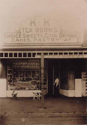 K.K.(Kosy Korner) Tea Rooms, Hampton Street, probably during World War I.; betw. 1914 and 1918; P0670