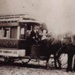 Small horse-drawn tram operated by Beaumaris Tramway Company between Sandringham and Beaumaris.; c. 1910; P1536
