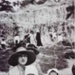 Mrs Munro and children on Sandringham beach.; c. 1920; P1420