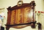 Honour board in Sandringham Presbyterian Church, Trentham Street; 1988; P2665