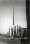 Erecting the spire of St Joseph's Church, Black Rock; 195-; P12554