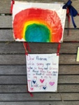 Rainbow painting and message, Teddington Road, Hampton; Choat, Liz; 2020 May 17; PD3116