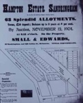 Advertisement for the sale of Hampton Estate, Sandringham; Scott, George; 1904; P1120
