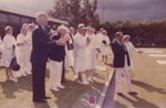 Sandringham Bowls Club, opening of the greens; 1986; P12637