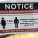 Shop poster encouraging social distancing, Hampton; Choat, Liz; 2020 Mar. 29; PD3272