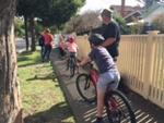 Family bike ride during COVID-19 pandemic, Sandringham; Zammit, Gwen; 2020 Apr. 25; PD3354