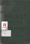 Cole's pocket pronouncing dictionary of the English language; 1896?; B0600