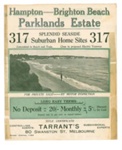 Land sale notice: Hampton-Brighton Beach Parklands Estate; 19--; D0154