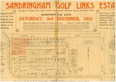 The Sandringham Golf Links Estate; 1933; MA0032