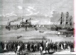 HMVS Cerberus arriving in Port Phillip Bay; 1871; P12701