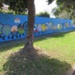 Decorated hoardings surrounding Sandringham Primary School; Withers, Jan; 2021 Apr. 4; PD3392
