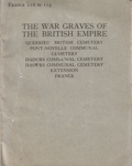 The war graves of the British Empire; Great Britain. Imperial War Graves Commission; 1924; B0599