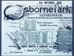 Advertisement for land sale, Osborne Park, Sandringham.; 1888; P1124