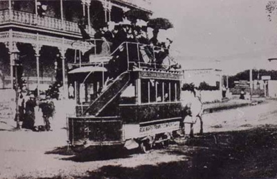 Horse tram, Sandringham and Beaumaris Tramcar Company.; 1898; P0570