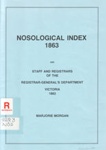 Nosological index 1863; Morgan, Marjorie; 1987; 947123008; B0493
