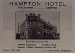 Advertisement for the Hampton Hotel; c. 1934; P1822