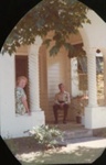 Keith and Audrey Hutchinson in porch, 41 Avondale Street, Hampton; Venn family; 1948; P12328