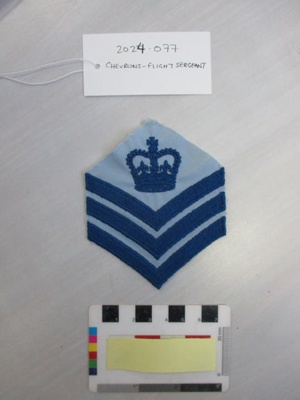 Srg Raaf RAAF rank chevrons - Flight Sergeant; RAAF; 1970s-1990s; 2024.077 | eHive