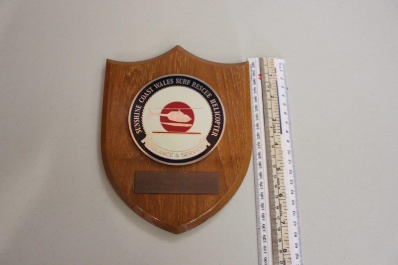 Plaque, Sunshine Coast Wales Surf Rescue Helicopter, Vigilance and