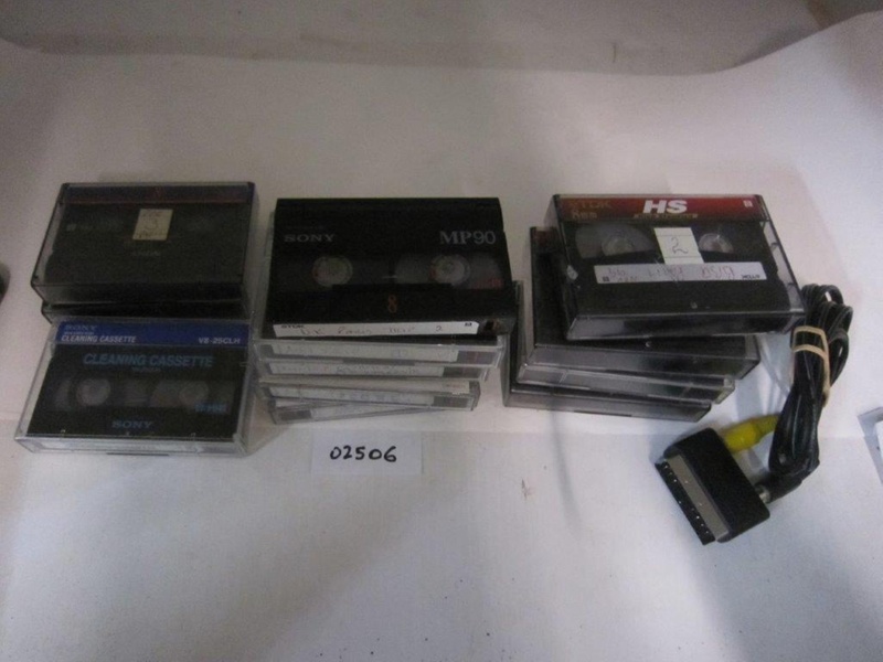 VHS Tape Cassettes 13 Video Camera tapes 8mm; 02506 eHive