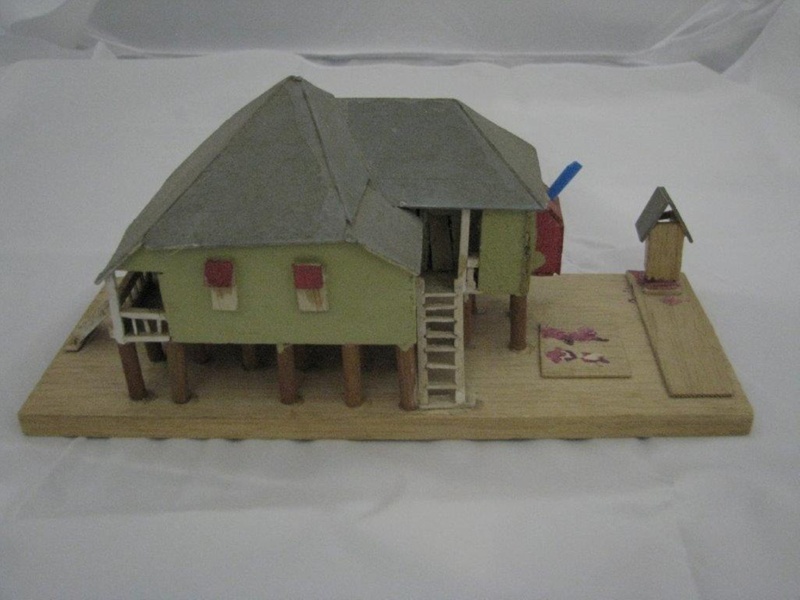 Models, (1), timber, balsa wood, light house tower; 1346003 eHive