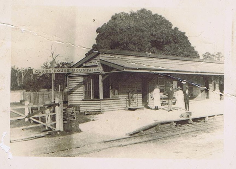 Glasshouse Mountains Railway Station; No Date; BH1915 eHive